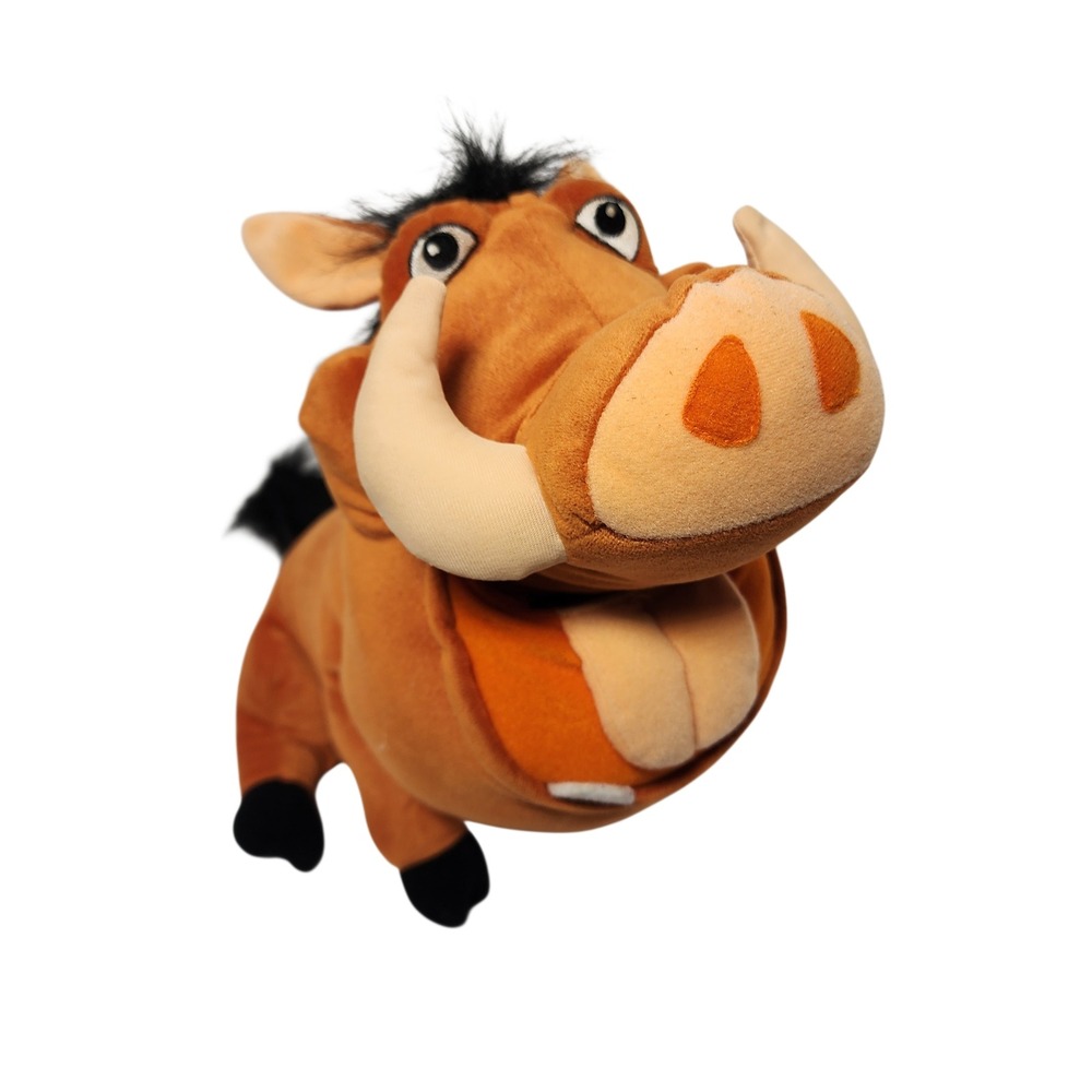 Disney The Lion‎ King Pumbaa Talking Plush Stuffed Animal Toy Vintage Hasbro